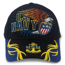 Load image into Gallery viewer, Navy Spiker Hat