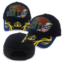 Load image into Gallery viewer, Navy Spiker Hat