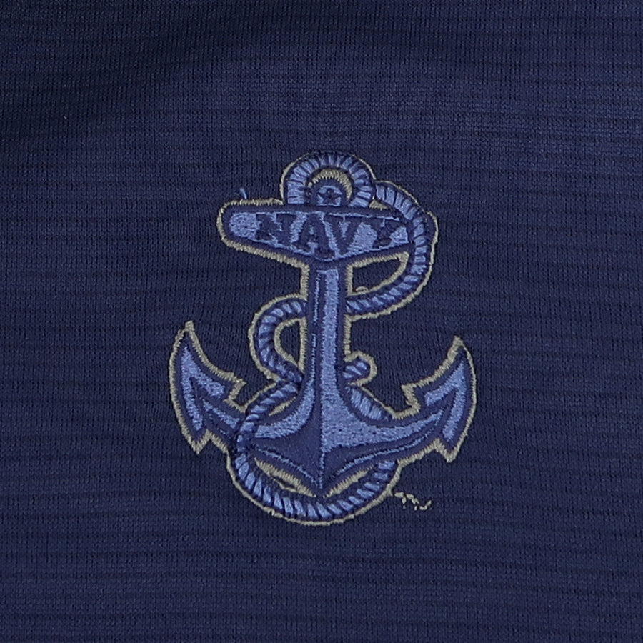 Navy Tonal Anchor Under Armour Tech Polo (Navy)