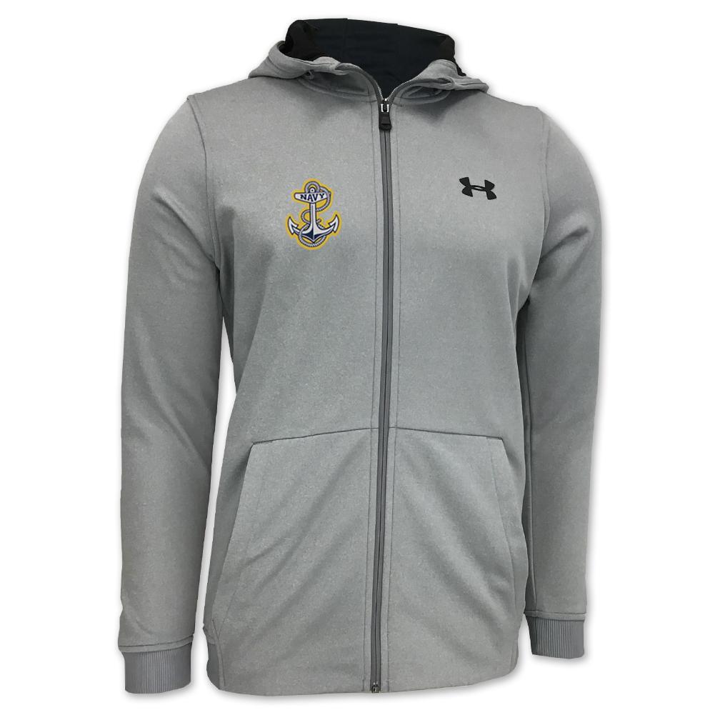 Navy UA Armour Full Zip Hd G