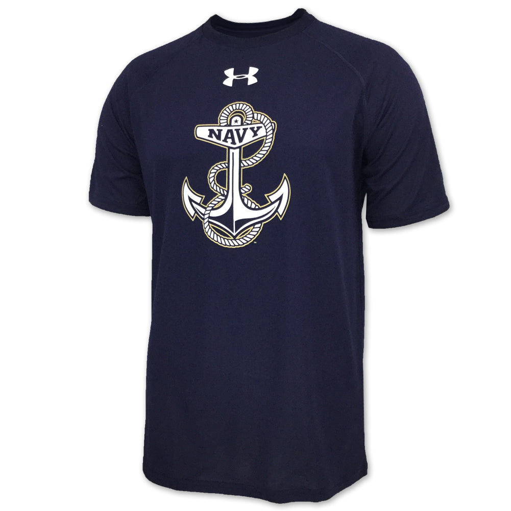 Navy Under Armour Anchor Tech T-Shirt (Navy), 2XL