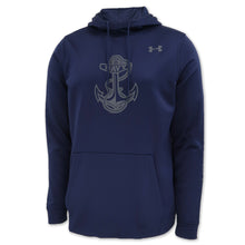 Load image into Gallery viewer, Navy Under Armour Anchors Aweigh Armour Fleece Hood (Navy)