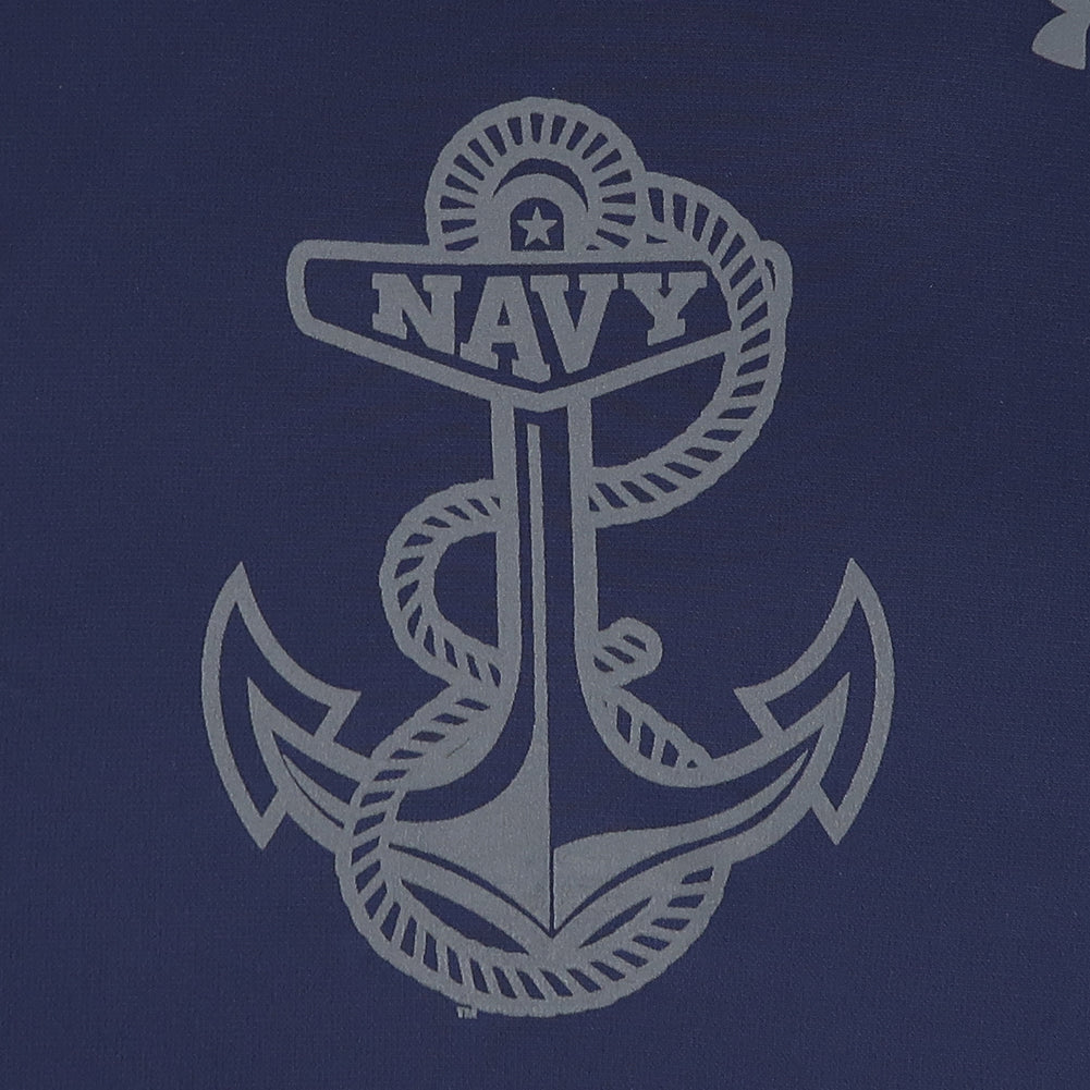 Navy Under Armour Anchors Aweigh Armour Fleece Hood (Navy)
