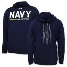 Load image into Gallery viewer, Navy Under Armour Damn The Torpedoes Ship Hood (Navy)
