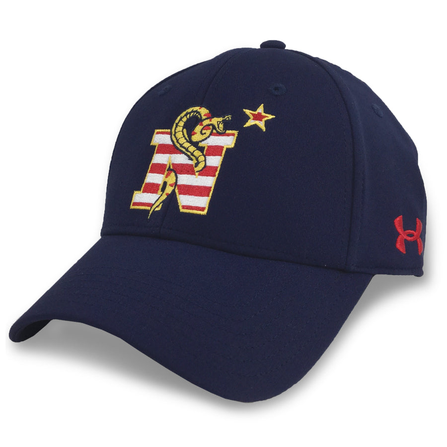 Navy Under Armour Jack Flag Fitted Hat