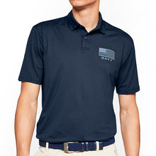 Load image into Gallery viewer, Navy Under Armour Tonal Flag Performance Polo (Navy)