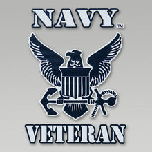 Load image into Gallery viewer, Navy Veteran Logo Decal