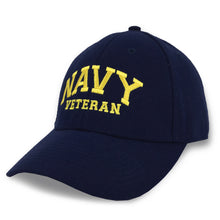Load image into Gallery viewer, Navy Veteran Twill Hat
