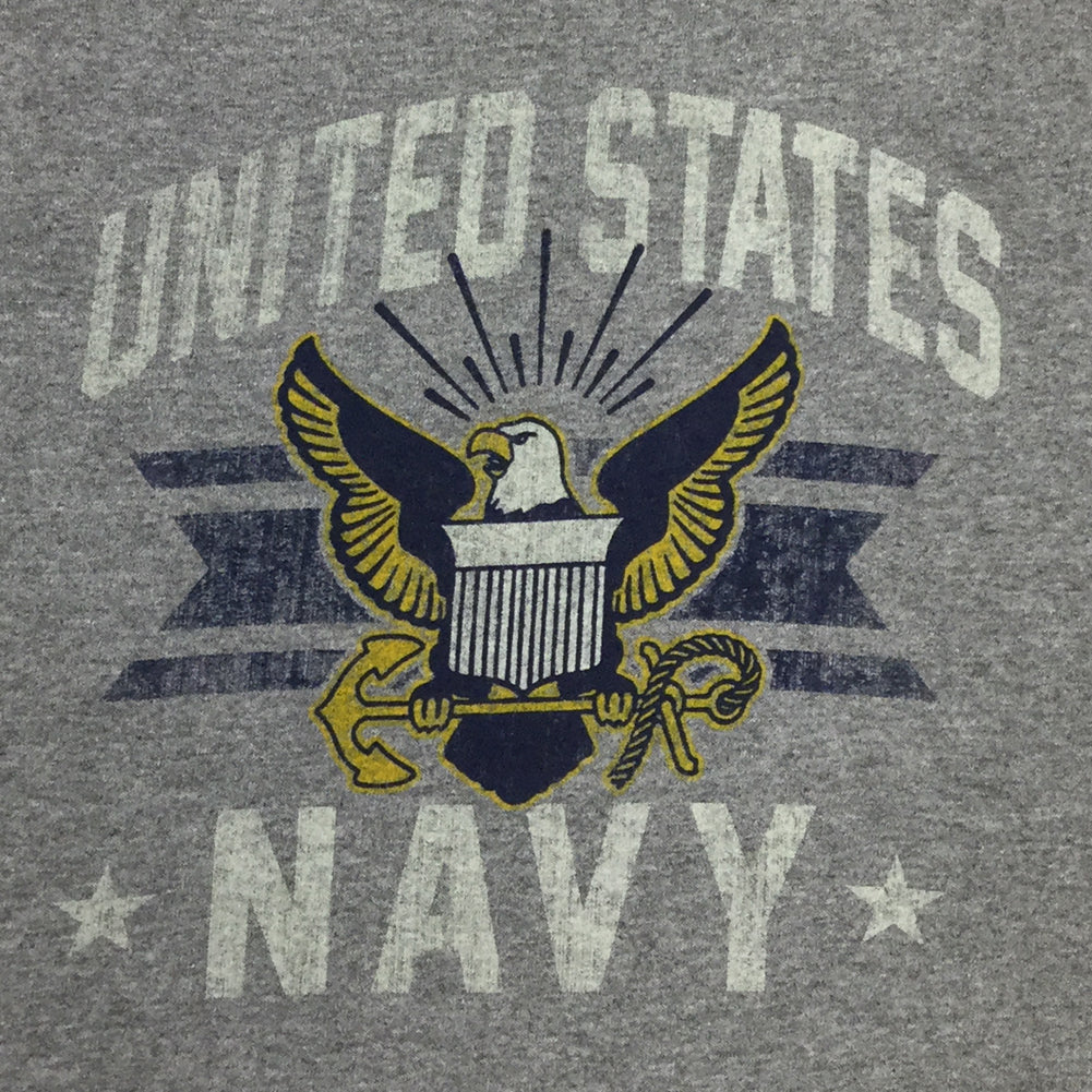 Navy Vintage Basic T-Shirt (Grey)