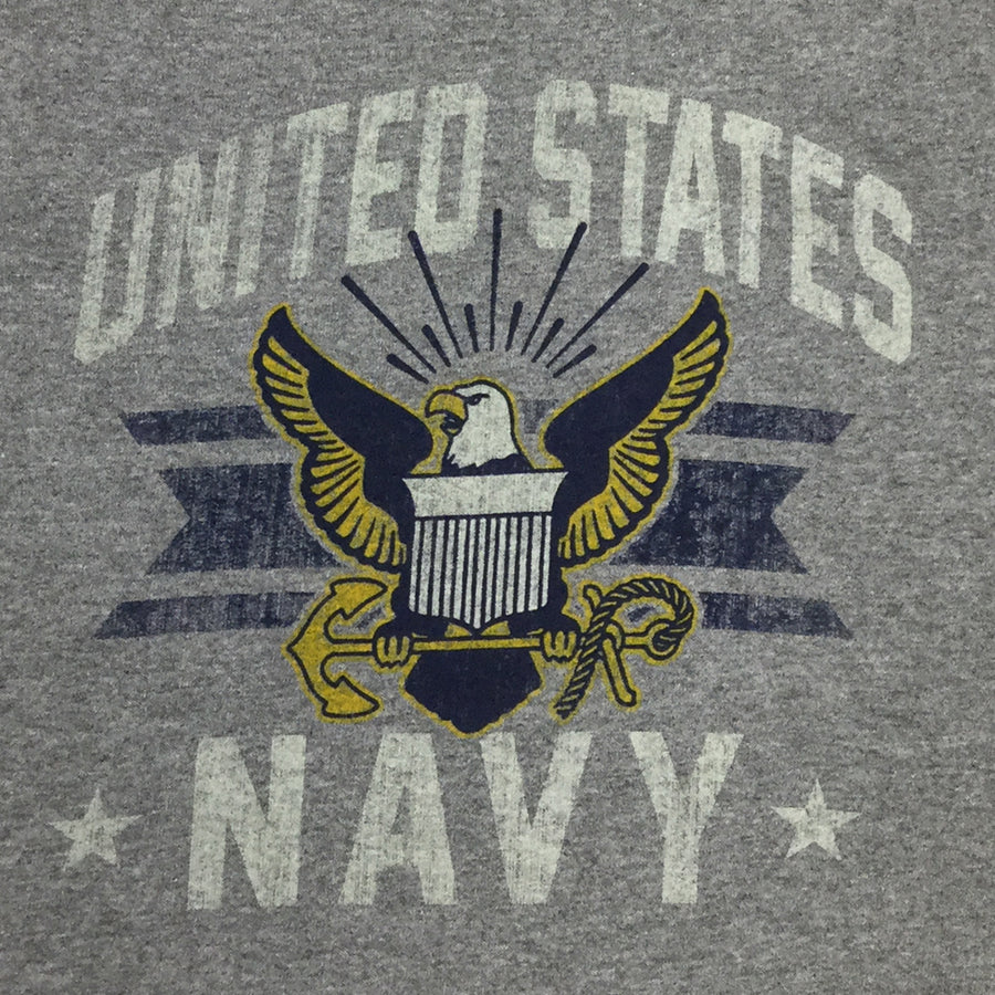 Navy Vintage Basic T-Shirt (Grey)