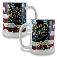 Load image into Gallery viewer, Navy Wife Coffee Mug