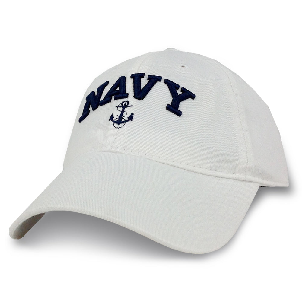 Navy Womens Anchor Hat (White)