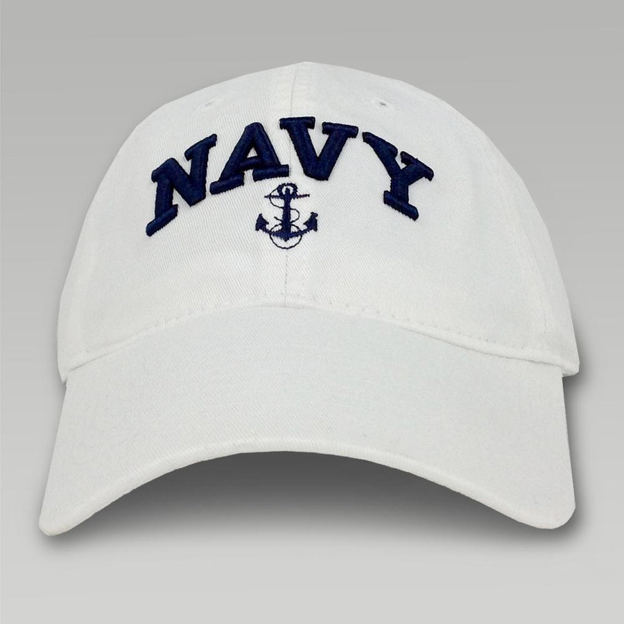 Navy Womens Anchor Hat (White)