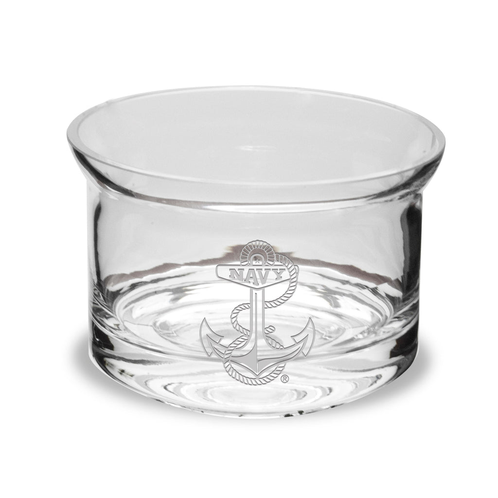 Navy Anchor Flair Sided Candy Bowl*