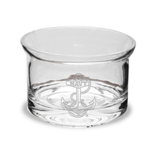 Load image into Gallery viewer, Navy Anchor Flair Sided Candy Bowl*