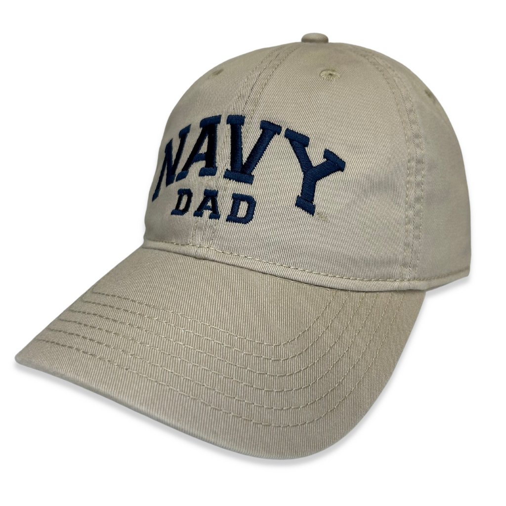 Navy Dad Relaxed Twill Hat (Khaki/Navy)