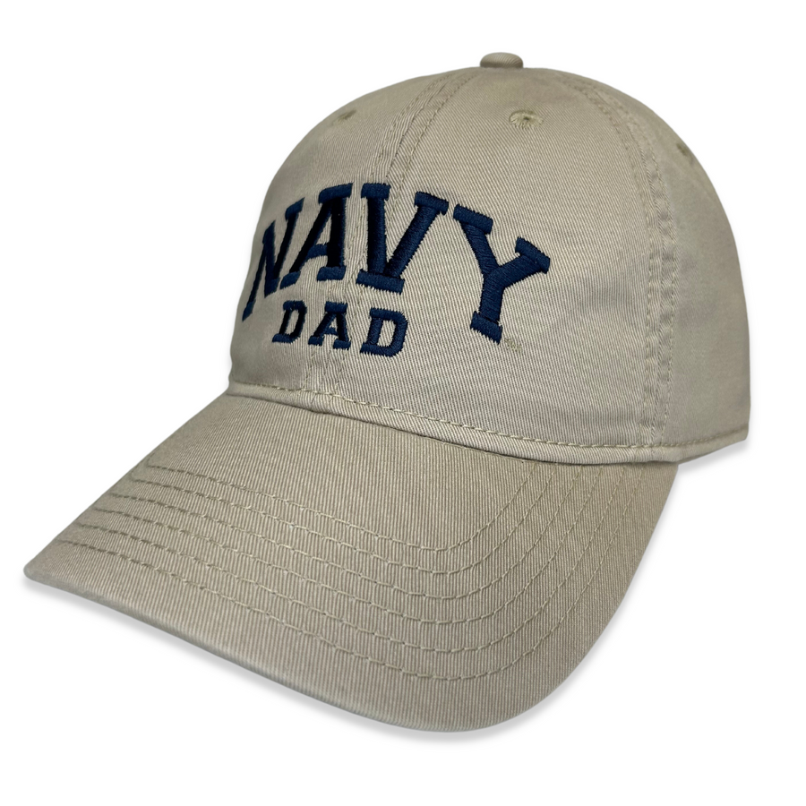 Navy Dad Relaxed Twill Hat (Khaki/Navy)