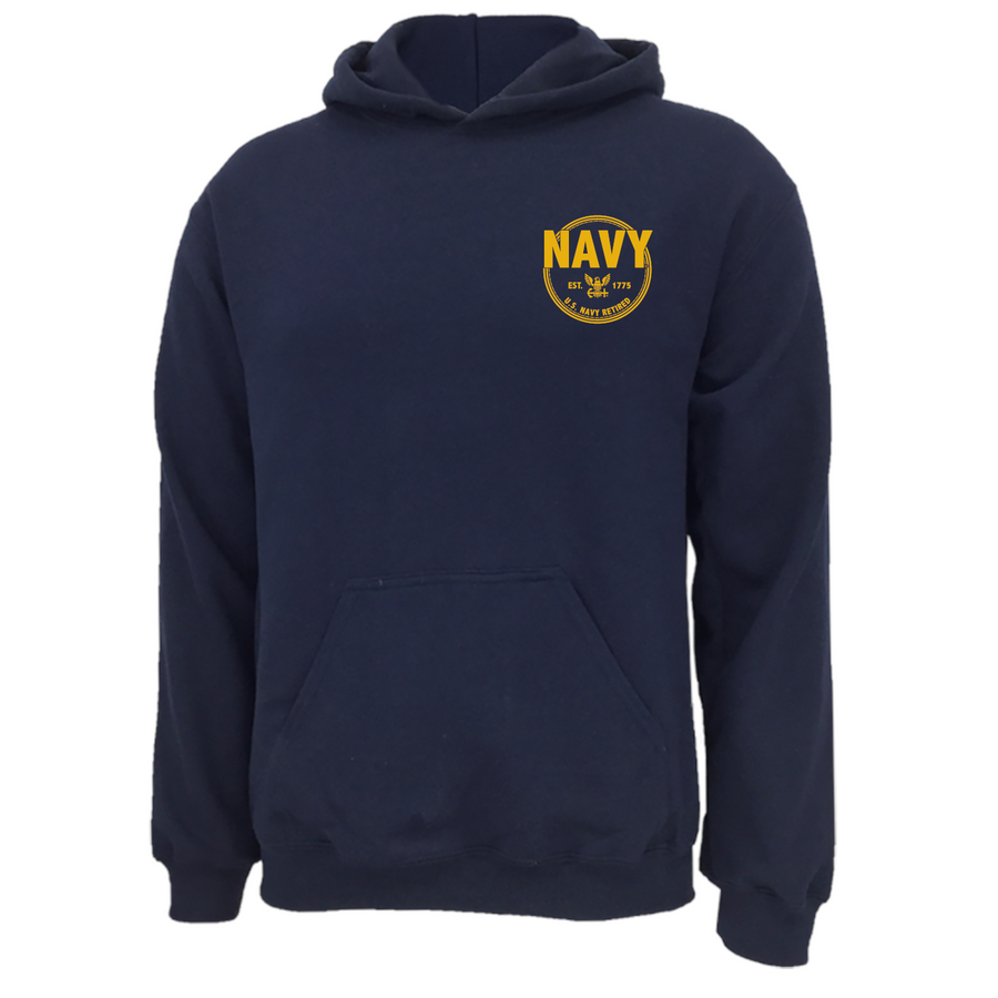 Navy Retired Left Chest Hood