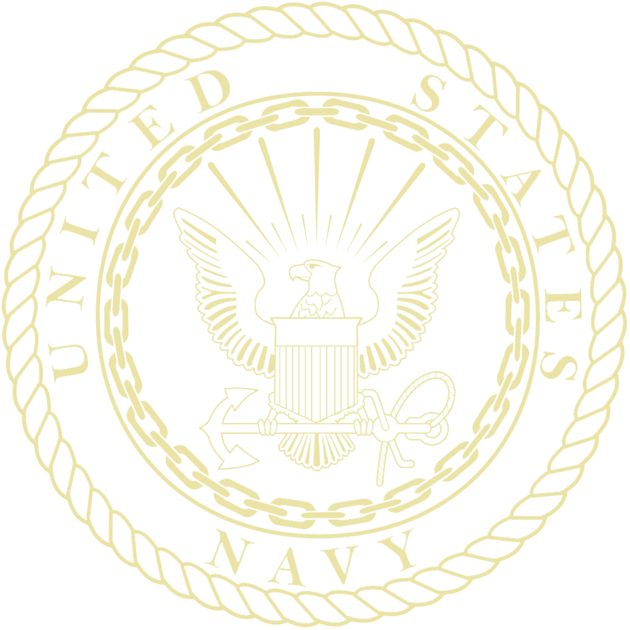 U.S. Navy Gold Embossed Certificate Frame (Vertical)*