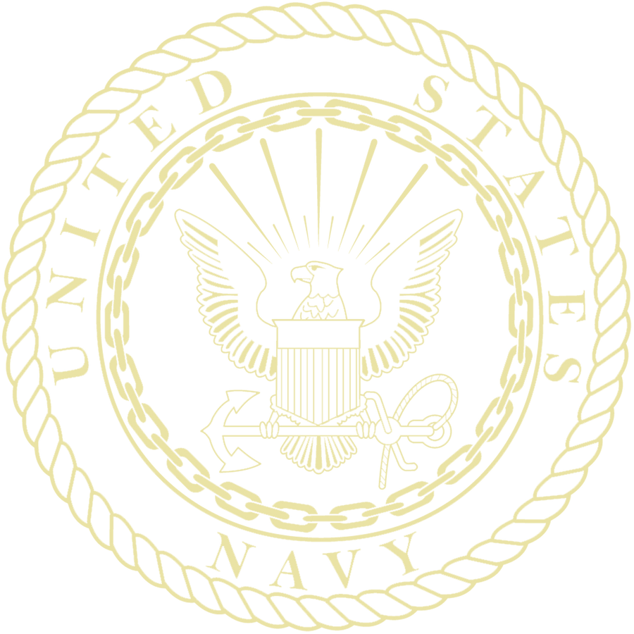 U.S. Navy Gold Embossed Certificate Frame (Vertical)