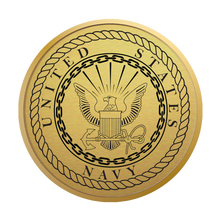 Load image into Gallery viewer, U.S. Navy Century Gold Engraved Certificate Frame (Vertical)*
