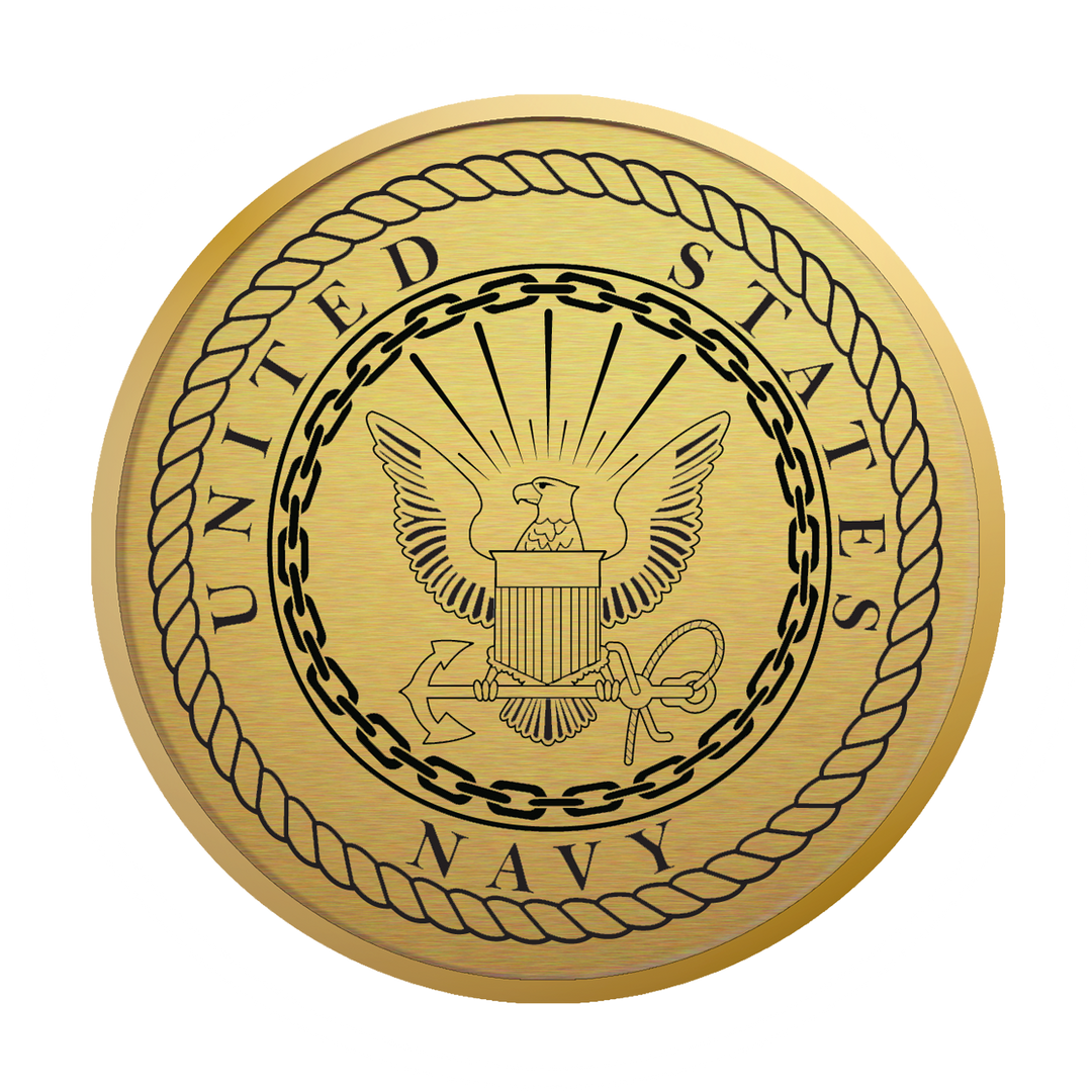 U.S. Navy Century Gold Engraved Certificate Frame (Horizontal)*