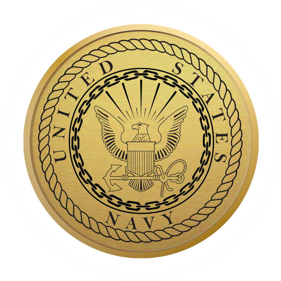 U.S. Navy Century Gold Engraved Certificate Frame (Horizontal)*