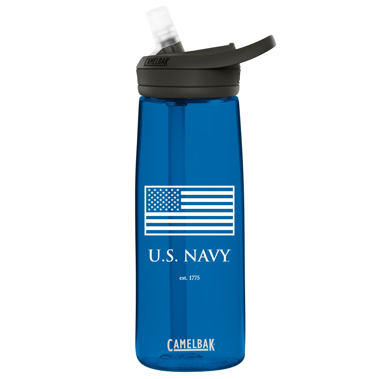 U.S. Navy American Flag Camelbak Water Bottle (Blue)