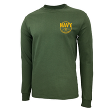 Load image into Gallery viewer, Navy Veteran Long Sleeve T-Shirt