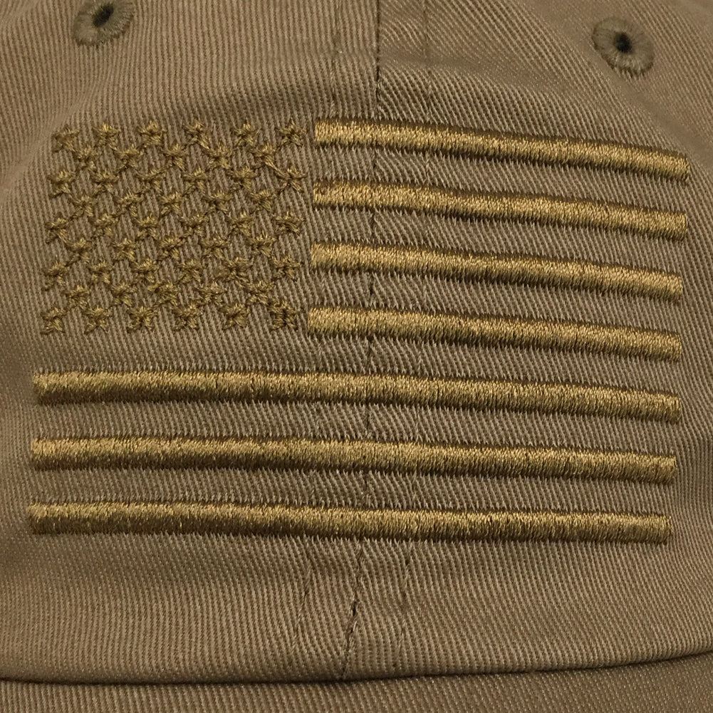 American Flag Hat (Coyote Brown)