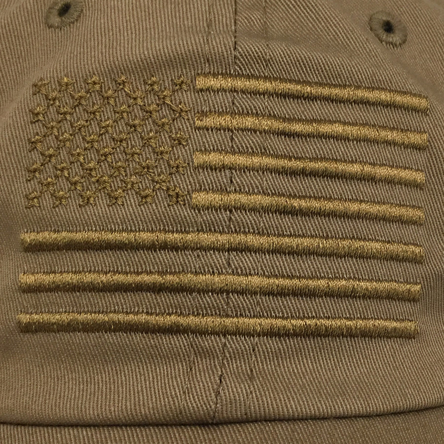 American Flag Hat (Coyote Brown)