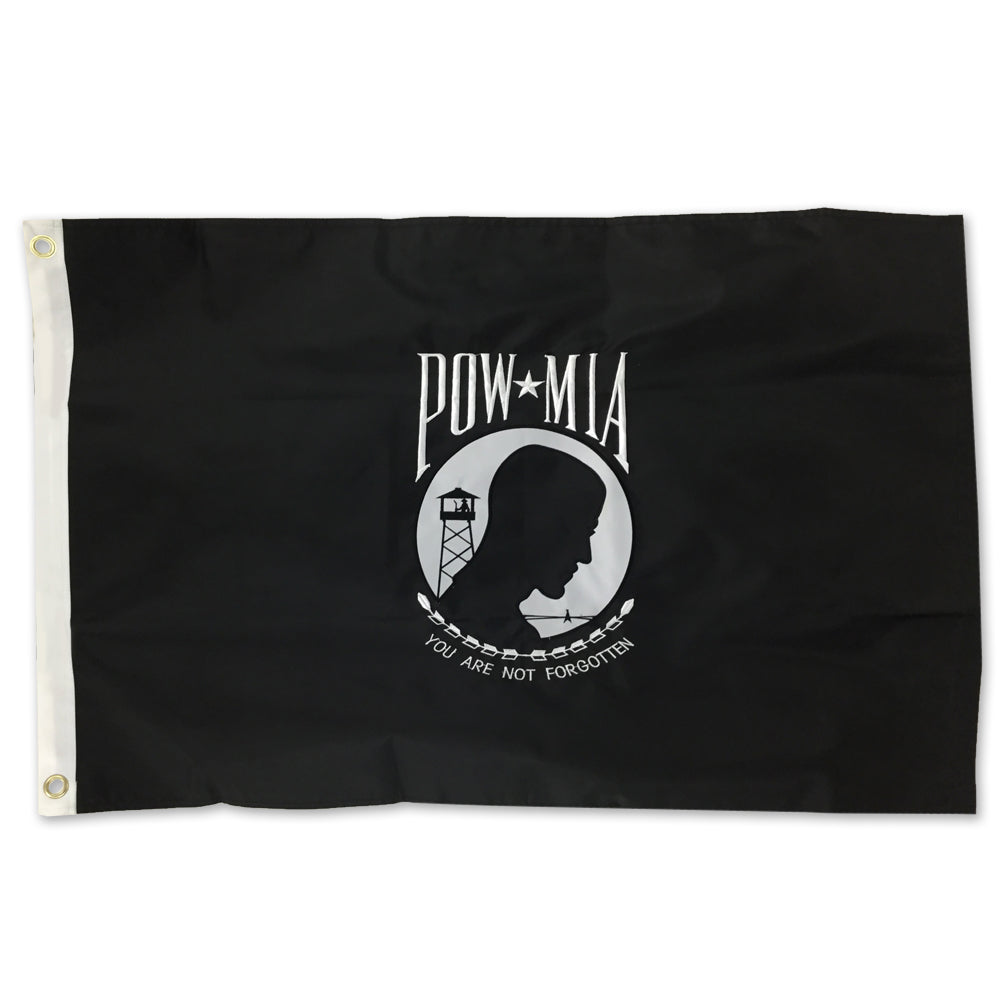 POW MIA 2 Sided Embroidered Flag (2'X3')