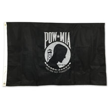 Load image into Gallery viewer, POW MIA 2 Sided Embroidered Flag (3&#39;X5)