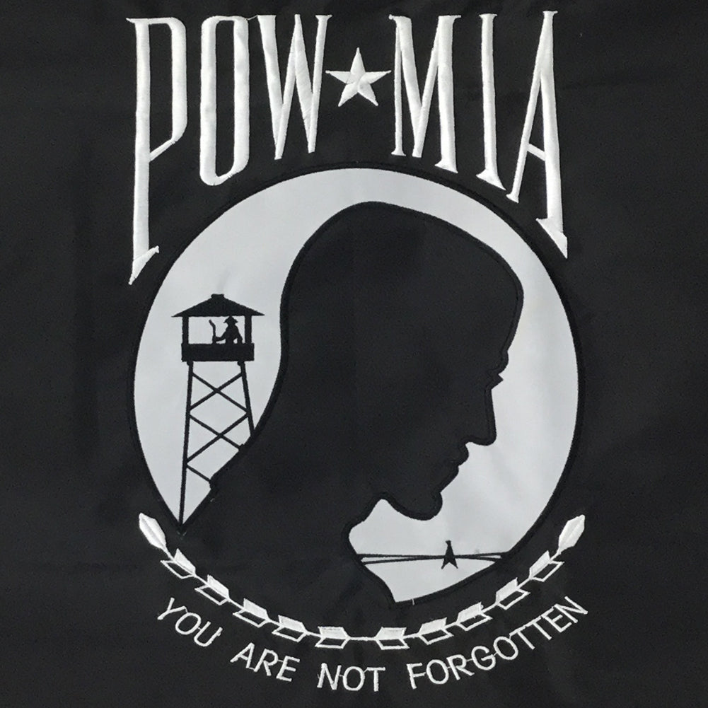 POW MIA 2 Sided Embroidered Flag (2'X3')