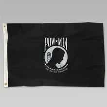 Load image into Gallery viewer, POW MIA 2 Sided Embroidered Flag (2&#39;X3&#39;)