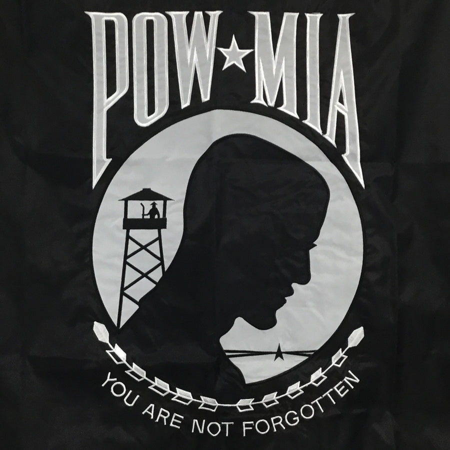 POW MIA 2 Sided Embroidered Flag (3'X5)