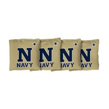 Load image into Gallery viewer, Naval Academy Corn Filled Cornhole Bags (Gold)