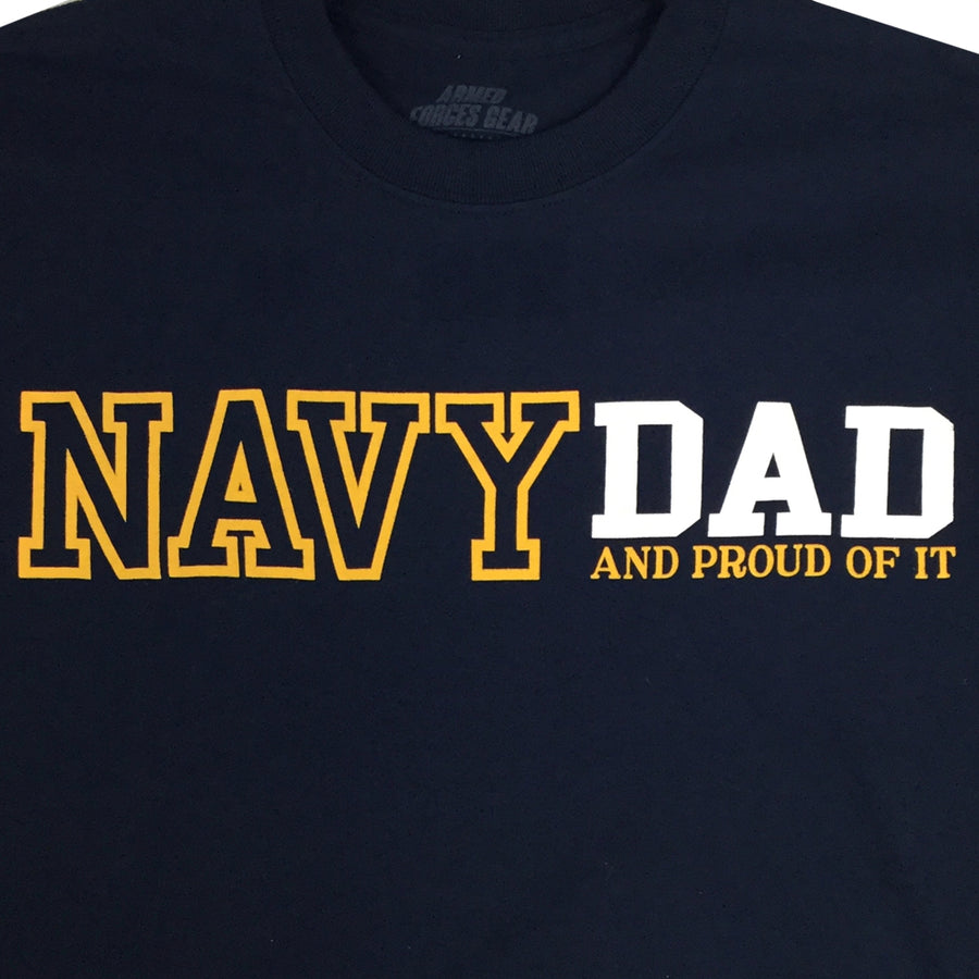 Proud Navy Dad T-Shirt (Navy)