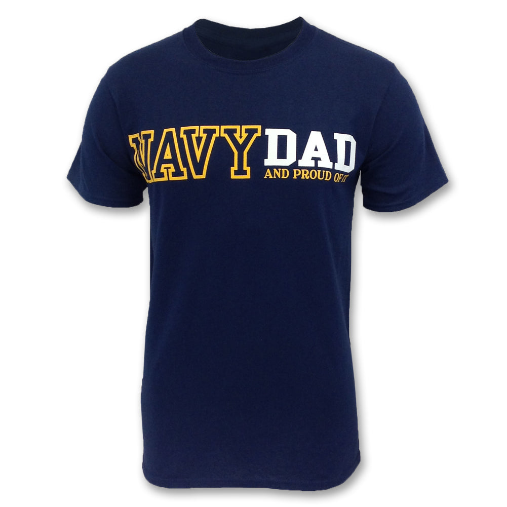 Proud Navy Dad T-Shirt (Navy)