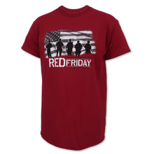 Load image into Gallery viewer, RED Friday USA Flag T-Shirt (Cardinal)
