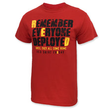 Load image into Gallery viewer, Remember Everyone Deployed T-Shirt (Red)