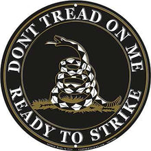 Load image into Gallery viewer, Don&#39;t Tread On Me Ready To Strike 12&quot; Aluminum Sign (Black)