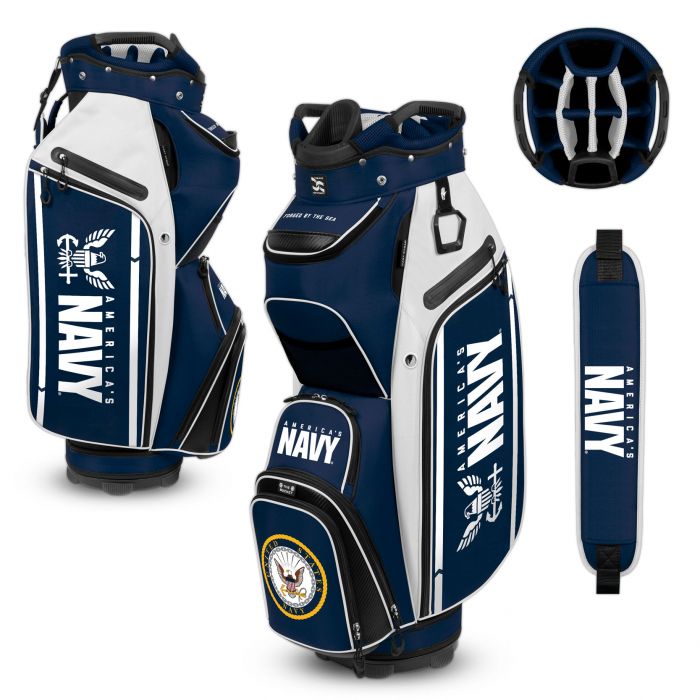 U.S. Navy Bucket III Cooler Cart Bag (Navy/White)