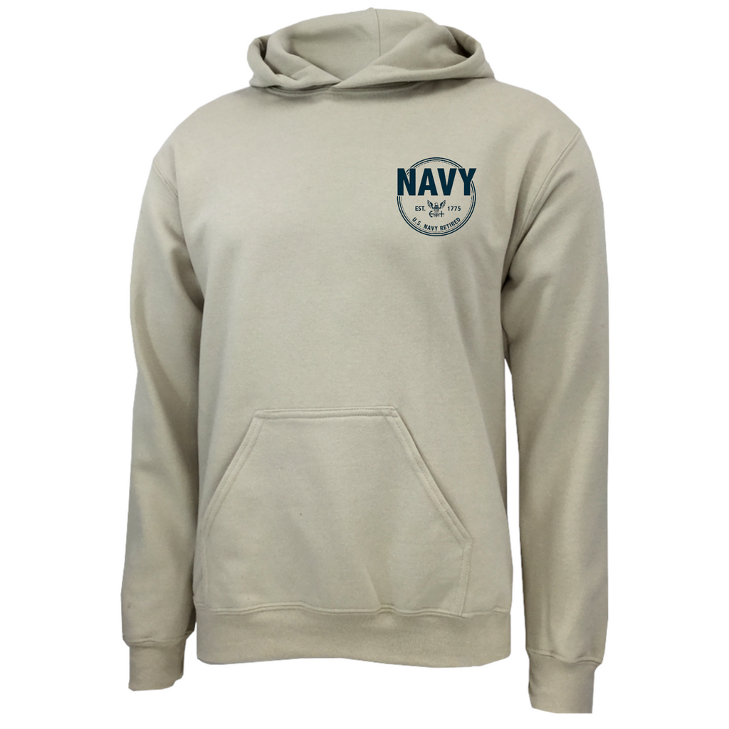 Navy Retired Left Chest Hood