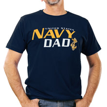 Load image into Gallery viewer, United States Navy Dad T-Shirt (Navy)