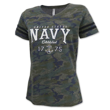 Load image into Gallery viewer, United States Navy Ladies Camo T-Shirt