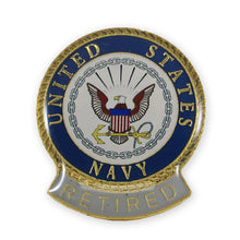 Load image into Gallery viewer, United States Navy Retired Lapel Pin