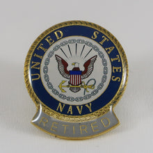 Load image into Gallery viewer, United States Navy Retired Lapel Pin