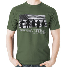 Load image into Gallery viewer, United States Veteran Proudly Served T-Shirt (OD Green)