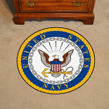 Load image into Gallery viewer, US Navy Round Mat 44In Round